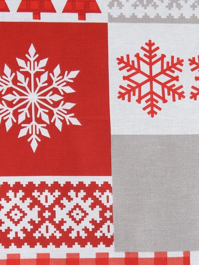 Постельное бельё 1.5-спальное «Этель» New Year's patchwork, бязь