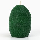 Свеча интерьерная фигурная «Дракон в яйце», зелёная, без аромата - Фото 3