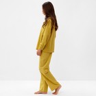 Комплект женский (рубашка, брюки) KAFTAN "Basic" р. 52-54, охра - фото 806336274