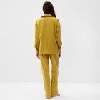 Комплект женский (рубашка, брюки) KAFTAN "Basic" р. 52-54, охра - фото 806336275