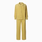 Комплект женский (рубашка, брюки) KAFTAN "Basic" р. 52-54, охра - фото 806336276