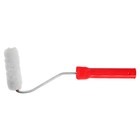 Валик ЛОМ, нат.мех, 100 мм, рукоятка d=6 мм, D=16 мм, ворс 16 мм, 2 запасных ролика - фото 22924903