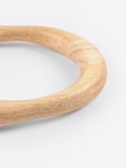 Ручки для сумки деревянные, с полукольцами, 10.3×8 см, 2 шт., цвет бежевый, золотой - Фото 3