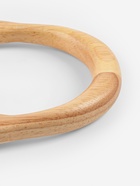 Ручки для сумки деревянные, с полукольцами, 10.3×8 см, 2 шт., цвет бежевый, серебряный - Фото 3