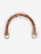 Ручка для сумки, бамбук, с полукольцами, 13.5×10.5 см, цвет бежевый/золотой - Фото 3