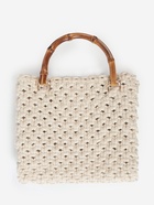 Ручка для сумки, бамбук, с полукольцами, 13.5×10.5 см, цвет бежевый/золотой - Фото 7