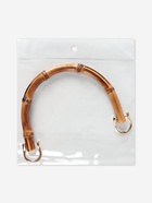 Ручка для сумки, бамбук, с полукольцами, 13.5×10.5 см, цвет бежевый/золотой - Фото 8