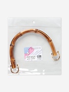 Ручка для сумки, бамбук, с полукольцами, 13.5×10.5 см, цвет бежевый/золотой - Фото 9