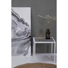 Стол тумба 1, 400х400х400, Белый муар/Метрополитан Грей - Фото 5