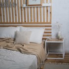 Стол тумба 1, 400х400х400, Белый муар/Дуб сонома - Фото 3