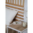 Стол тумба 1, 400х400х400, Белый муар/Дуб сонома - Фото 4