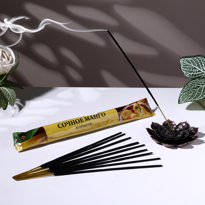 Благовония «Агарбатти Сочное манго», 8 палочек в мягкой упаковке