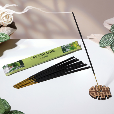 Благовония "Агарбатти Свежий лайм", 8 палочек в мягкой упаковке