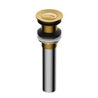 Донный клапан для раковины WasserKRAFT A252, без перелива, латунь, золото - фото 296154132