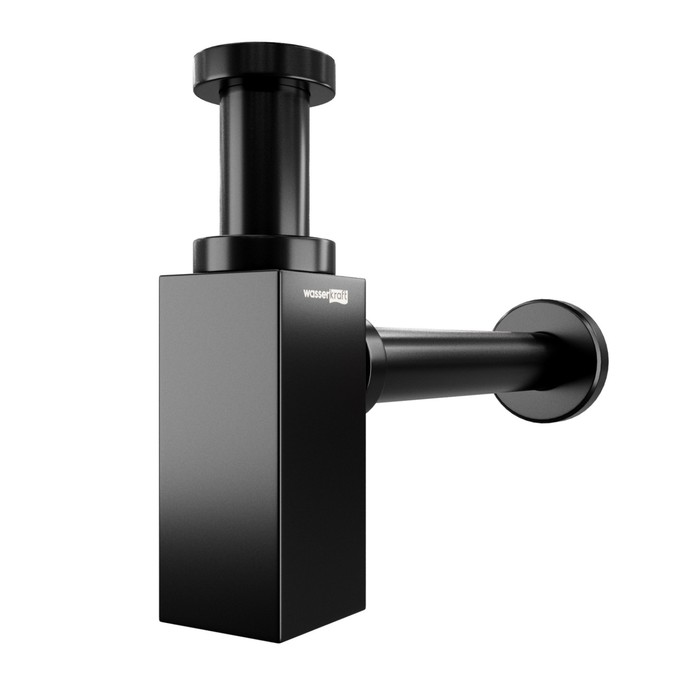 Сифон для раковины WasserKRAFT A169, 1 1/4" x 32 мм, латунь, черный - Фото 1