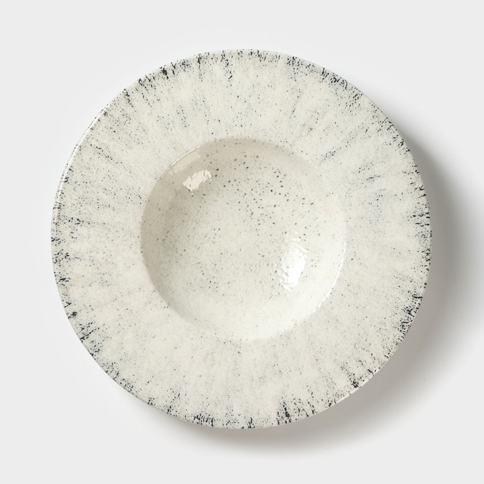 Тарелка для пасты Blizzard, d=26 см, цвет серый - фото 1885790364