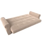 Прямой диван «Лига 019», механизм книжка, велюр, цвет бежевый  (артикул 10077819)  большой выбор товаров оптом и в розницу по низким ценам с доставкой