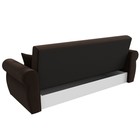 Прямой диван «Лига 019», механизм книжка, микровельвет, цвет коричневый  (артикул 10077824)  большой выбор товаров оптом и в розницу по низким ценам с доставкой