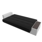 Прямой диван «Лига 020», механизм книжка, стол справа, экокожа, цвет чёрный / белый - Фото 8
