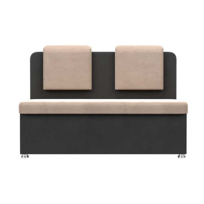 Кухонный диван «Маккон», 2-х местный, велюр, цвет бежевый / серый - фото 1907863006