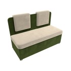 Кухонный диван «Маккон», 2-х местный, микровельвет, цвет бежевый / зелёный - Фото 6