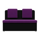 Кухонный диван «Маккон», 2-х местный, микровельвет, цвет фиолетовый / чёрный - Фото 2