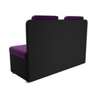Кухонный диван «Маккон», 2-х местный, микровельвет, цвет фиолетовый / чёрный - Фото 5
