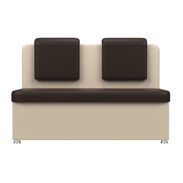 Кухонный диван «Маккон», 2-х местный, экокожа, цвет коричневый / бежевый - фото 1907863121