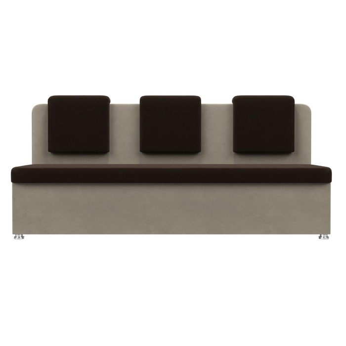 Кухонный диван «Маккон», 3-х местный, микровельвет, цвет коричневый / бежевый - фото 1907863174