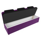 Кухонный диван «Маккон», 3-х местный, микровельвет, цвет чёрный / фиолетовый - Фото 7