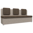 Кухонный диван «Маккон», 3-х местный, рогожка, цвет коричневый / бежевый - фото 298455927