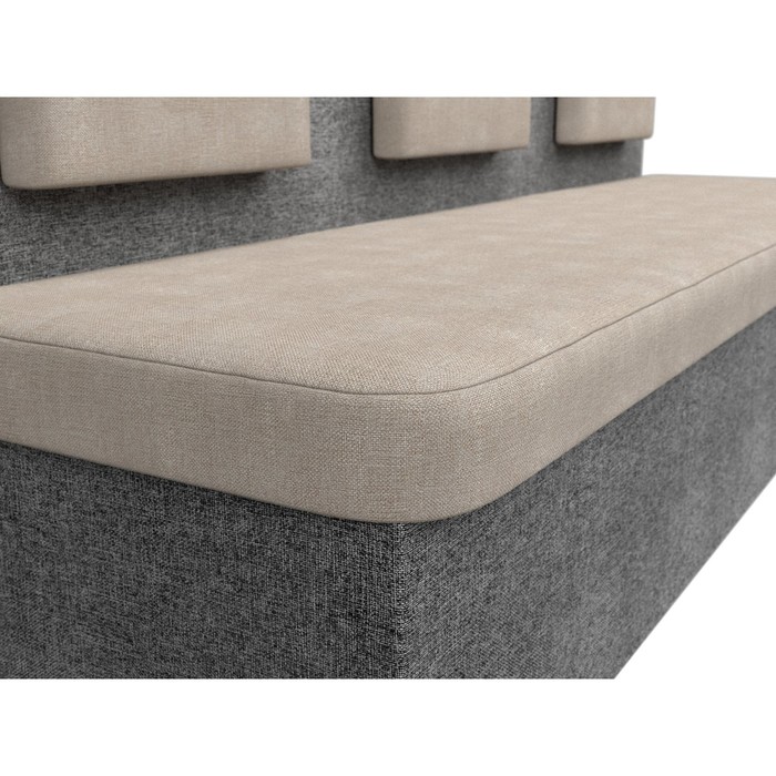 Кухонный диван «Маккон», 3-х местный, рогожка, цвет бежевый / серый - фото 1907863209