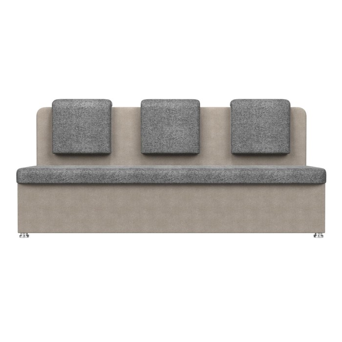 Кухонный диван «Маккон», 3-х местный, рогожка, цвет серый / бежевый - фото 1926836758