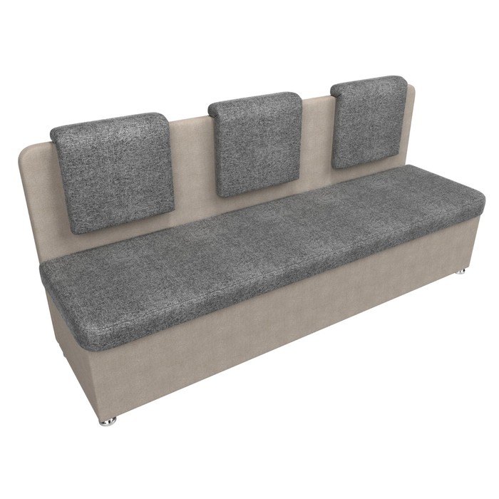 Кухонный диван «Маккон», 3-х местный, рогожка, цвет серый / бежевый - фото 1926836762