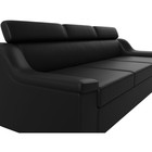 Прямой диван «Линдос», механизм дельфин, экокожа, цвет чёрный - Фото 4