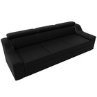 Прямой диван «Линдос», механизм дельфин, экокожа, цвет чёрный - Фото 5