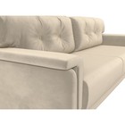 Прямой диван «Оксфорд», механизм пантограф, микровельвет, цвет бежевый - Фото 5