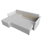 Угловой диван «Лига 004», механизм еврокнижка, левый угол, экокожа, цвет белый - Фото 7