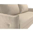 Угловой диван «Лига 004», механизм еврокнижка, правый угол, микровельвет, цвет бежевый - Фото 4