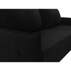 Угловой диван «Лига 004», механизм еврокнижка, правый угол, микровельвет, цвет чёрный - Фото 4