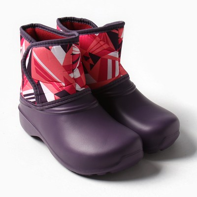 Полусапоги женские демисезон «Хлои», баклажан, розовый, размер 36