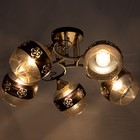 Люстра "Джеро" 5х60Вт Е27 черный/золото 54х54х25см SVK 9950621