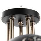 Люстра "Джеро" 5х60Вт Е27 черный/золото 54х54х25см SVK 9950621