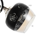 Люстра "Джеро" 5х60Вт Е27 черный/золото 54х54х25см SVK 9950621