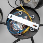 Люстра "Джеро" 5х60Вт Е27 черный/золото 54х54х25см SVK 9950621