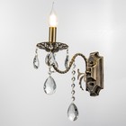 Бра "Лиза" 1х60Вт Е14 бронза 27х11х38см - фото 22980243