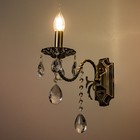 Бра "Лиза" 1х60Вт Е14 бронза 27х11х38см - фото 22980244