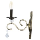 Бра "Кента" 1х40Вт Е14 бронза 20х10х33,5см - фото 22999896