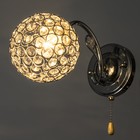 Бра "Кио" 1х60Вт Е27 хром  26х12х16см - фото 24159147