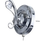 Бра "Кио" 1х60Вт Е27 хром  26х12х16см - фото 24159151